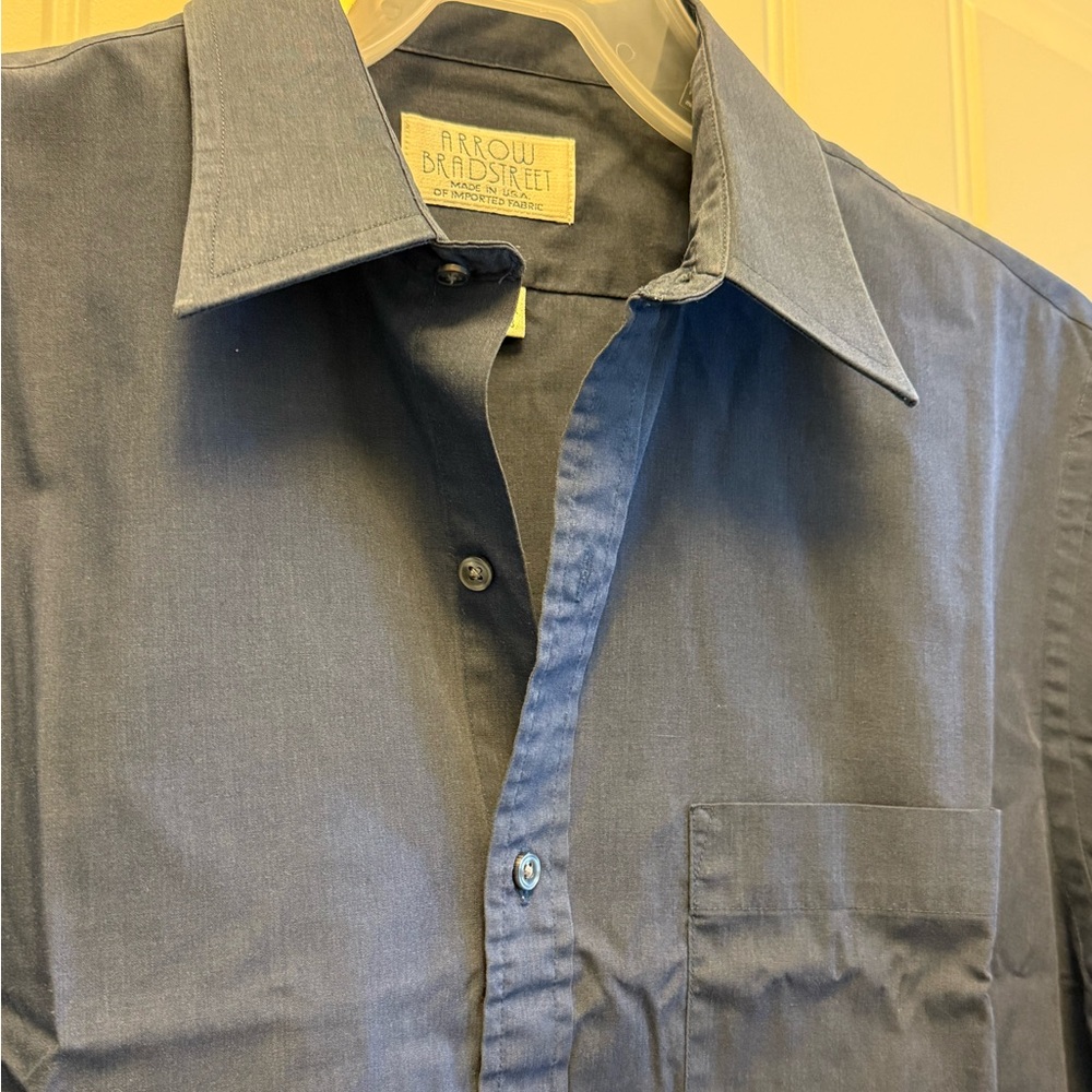 Arrow Bradstreet Mens Shirt Blue - Sz 15 1/2 - 32/33